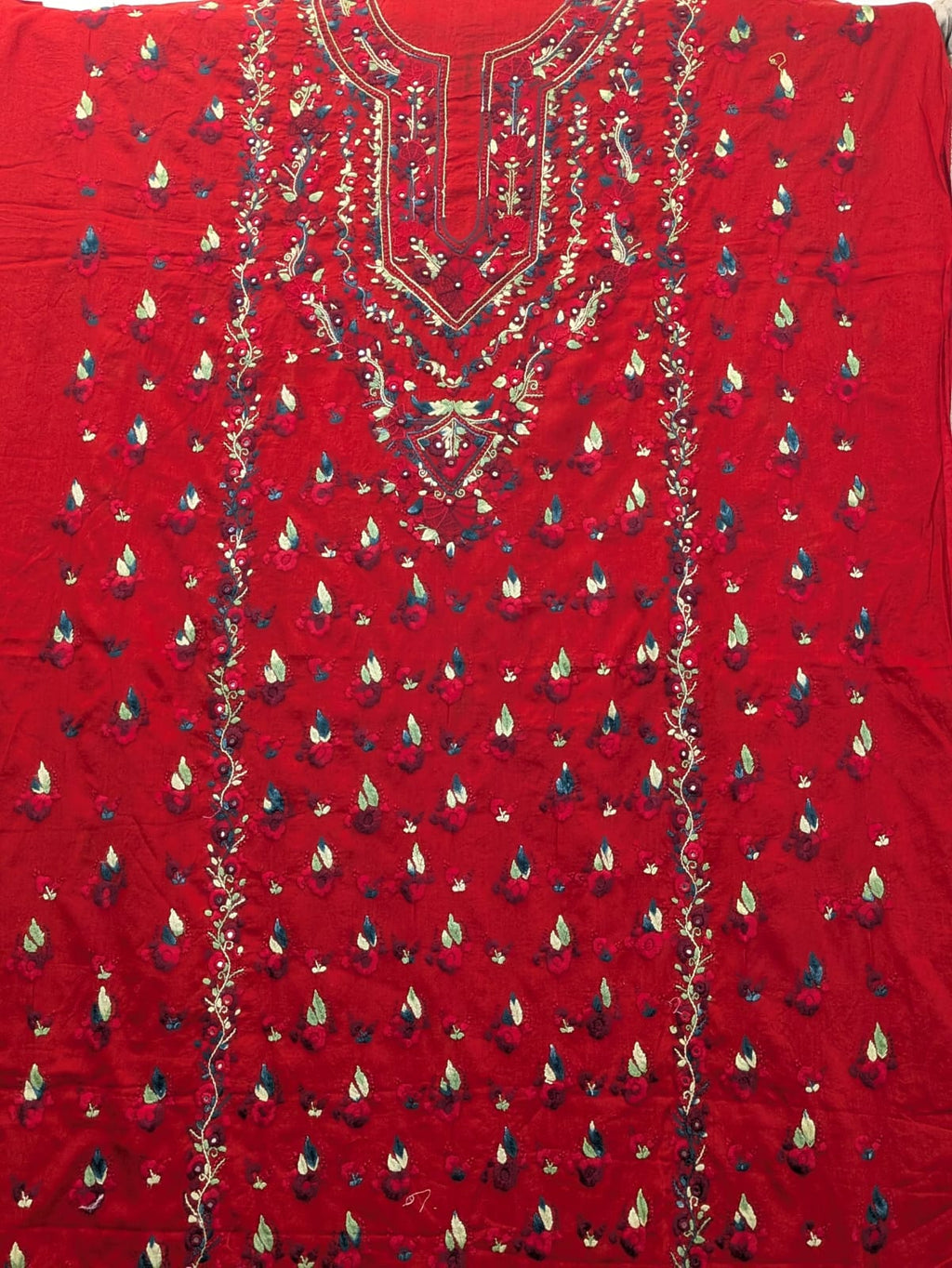 Red Kacha Tanka Shirt