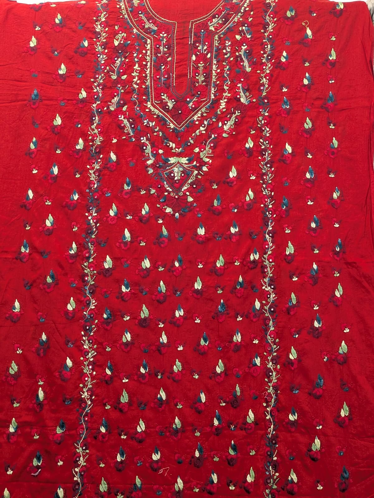 Red Kacha Tanka Shirt