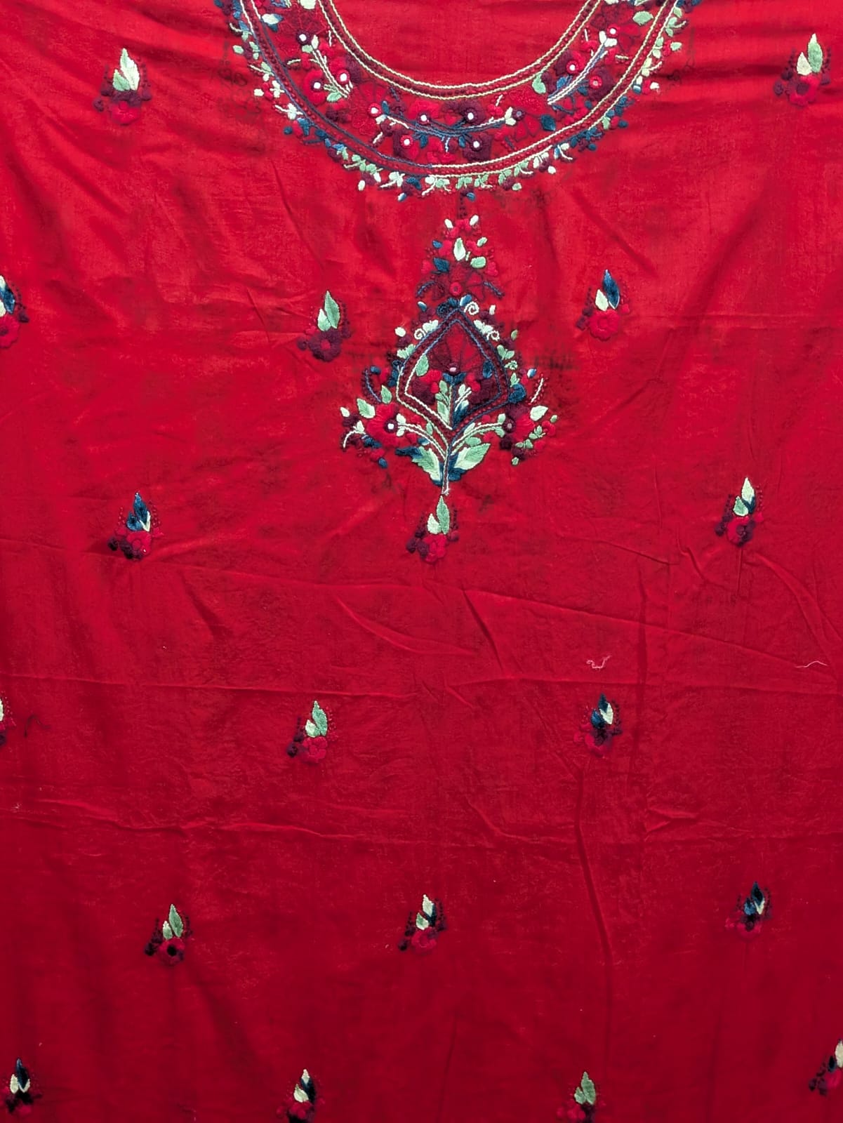 Red Kacha Tanka Shirt