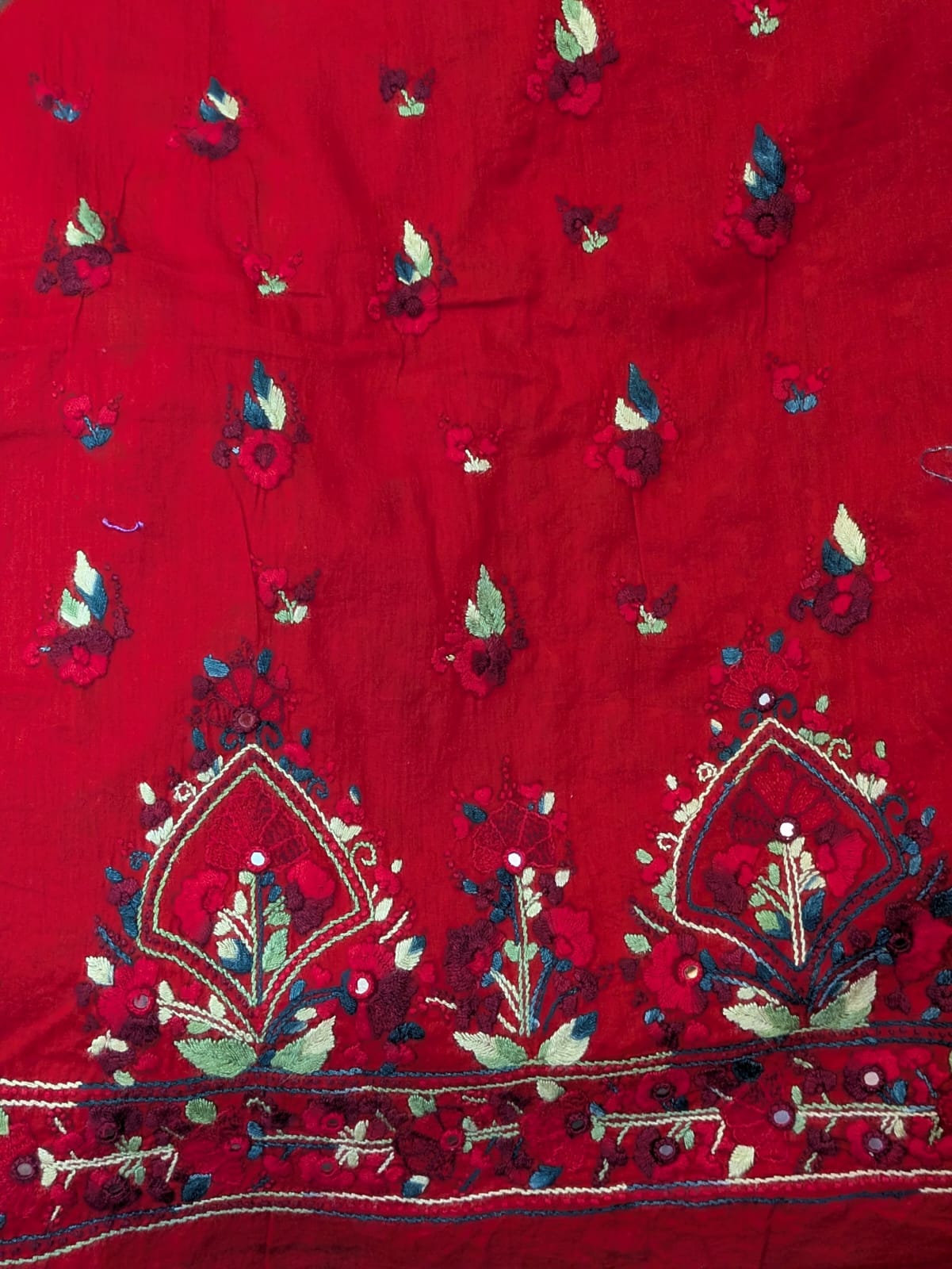 Red Kacha Tanka Shirt