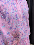 Pink Purple Stitched Kurta