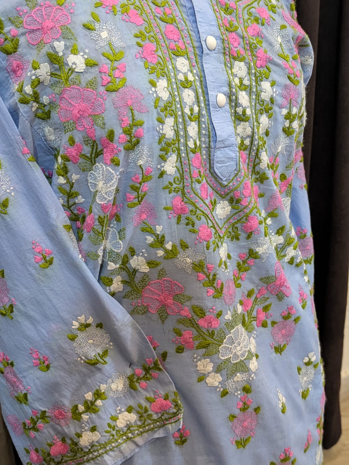 Blue Kacha Tanka Stitched Kurta