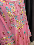 Hot Pink Stitched Kurta