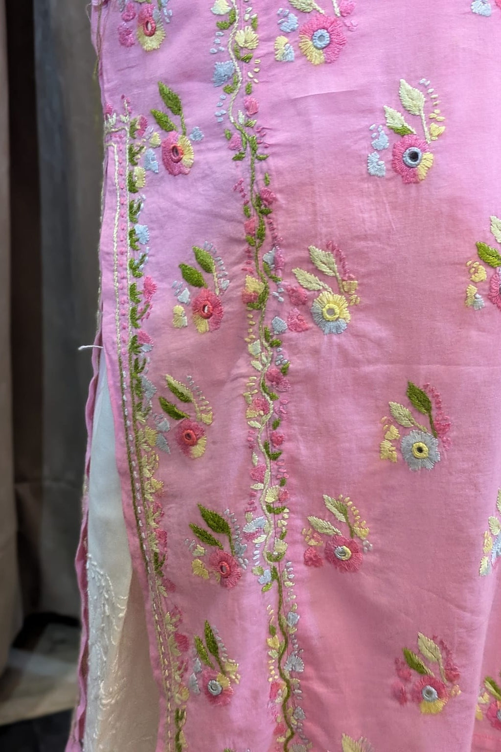 Pink Multi Stitched Kurta