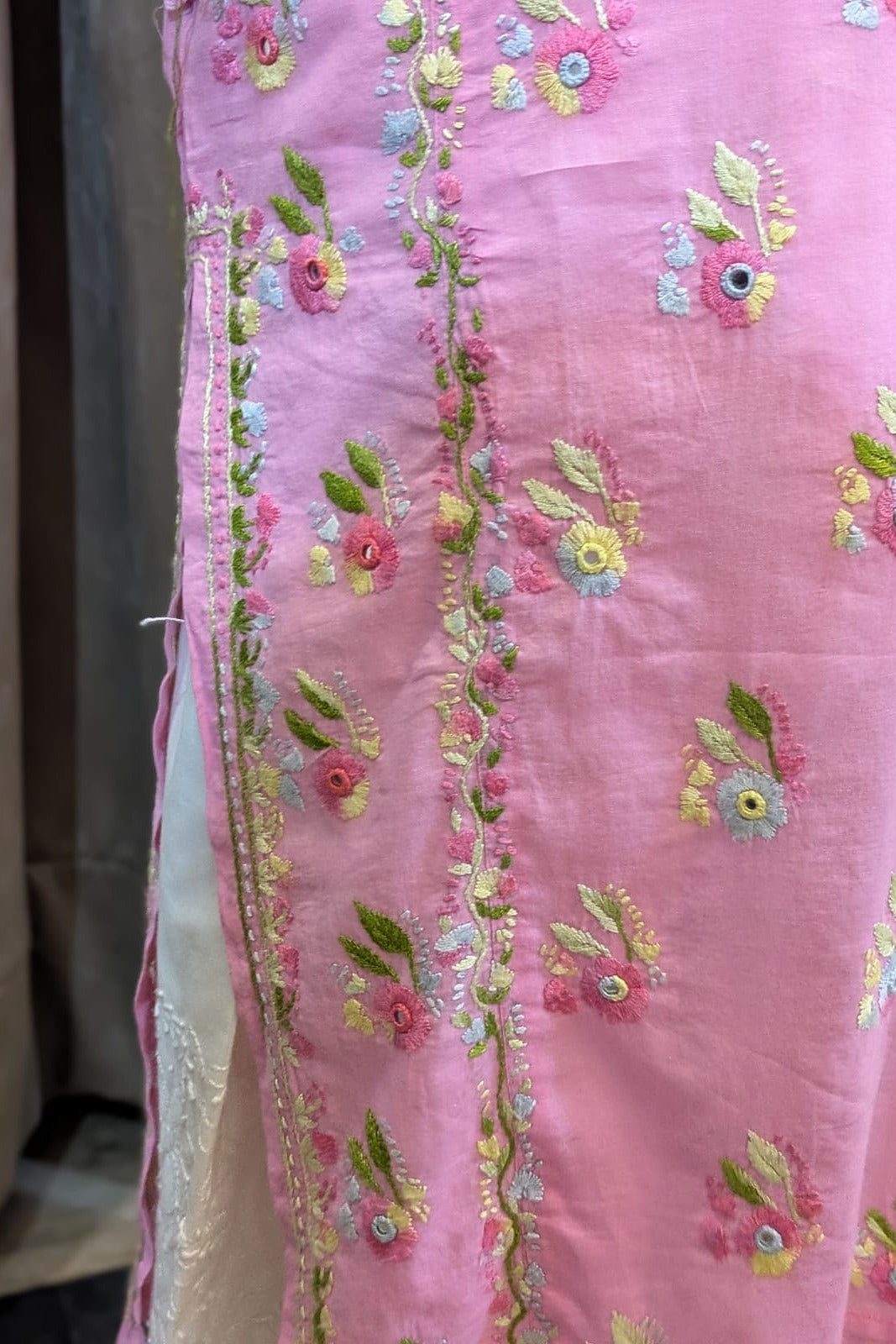 Pink Multi Stitched Kurta