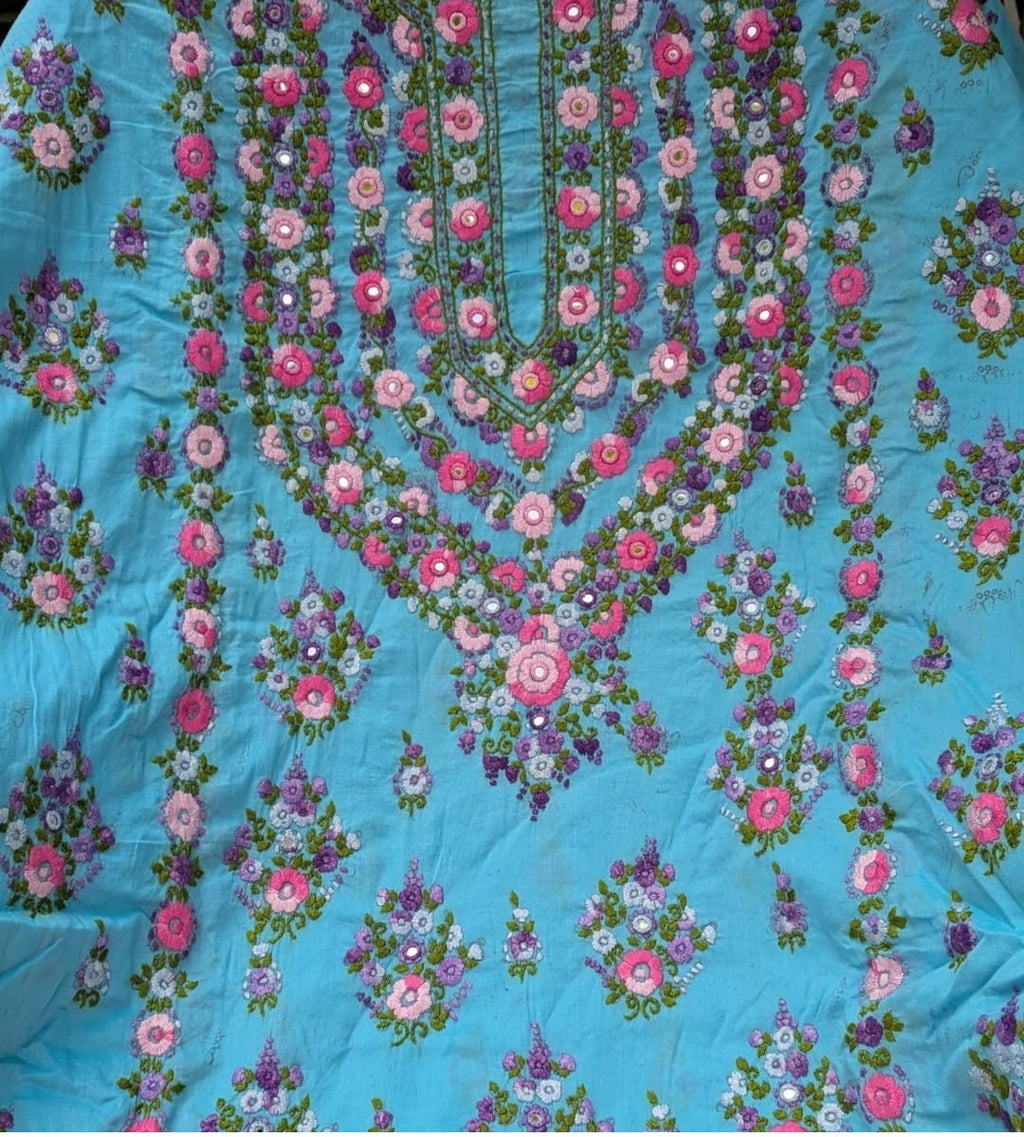 Bright Sky Blue Kurta