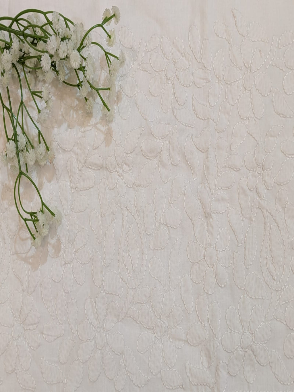 White Shadow work Shalwar