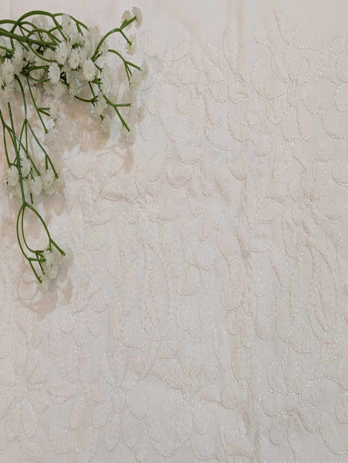 White Shadow work Shalwar