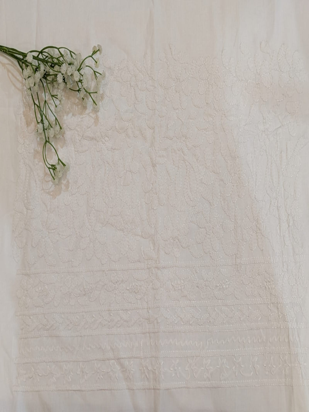 White Shadow work Shalwar