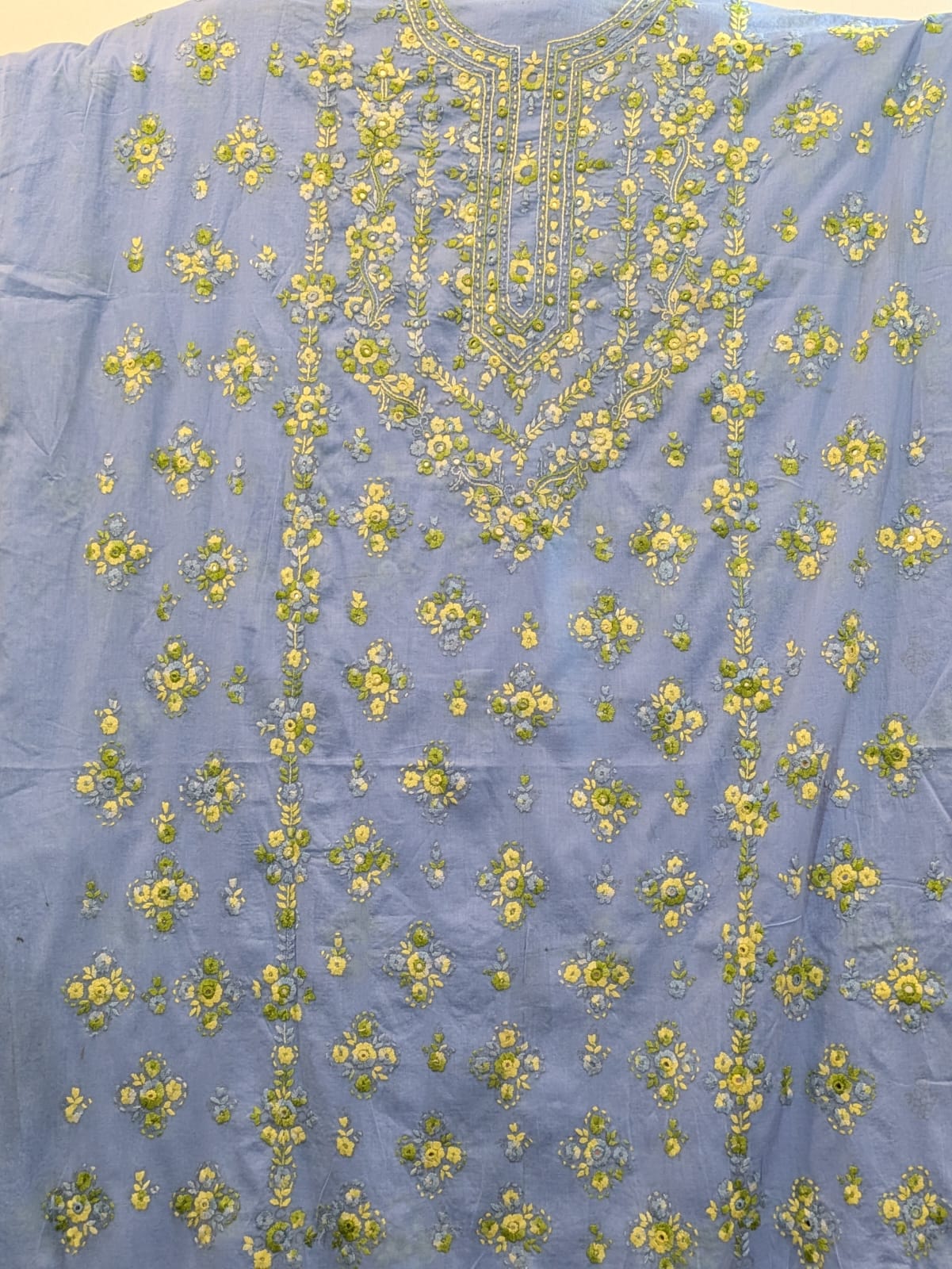 Maya Blue Paka Tanka Kurta