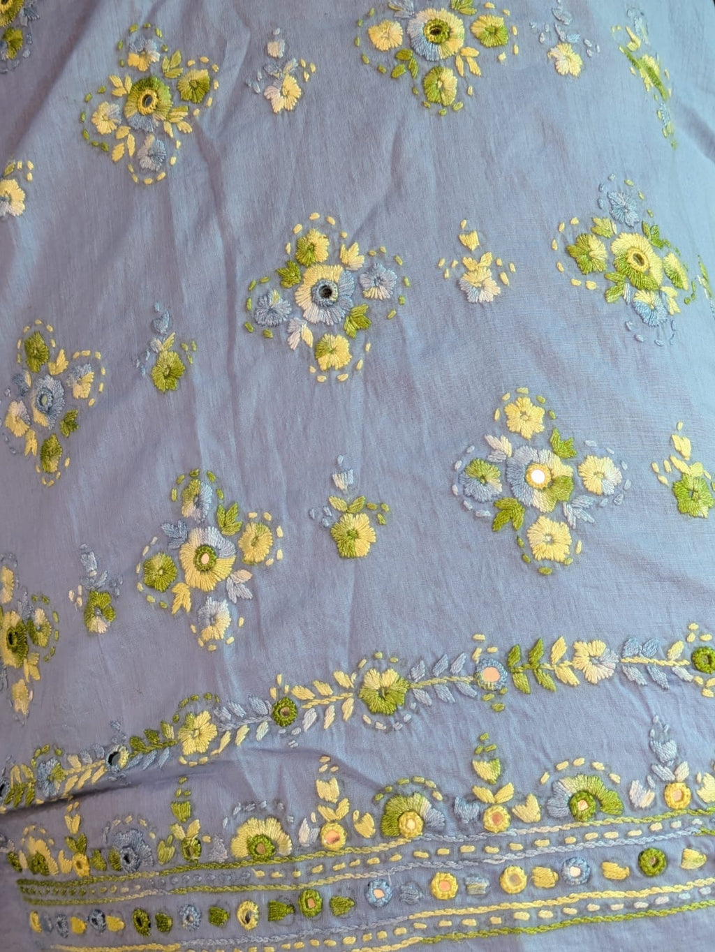 Maya Blue Paka Tanka Kurta