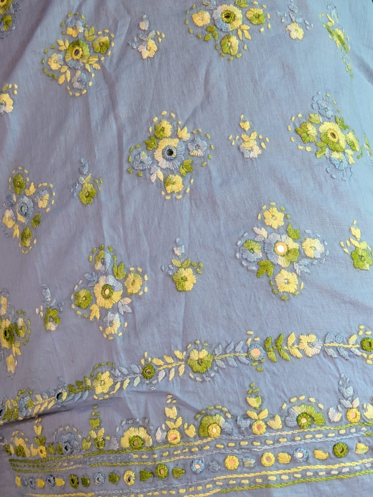 Maya Blue Paka Tanka Kurta