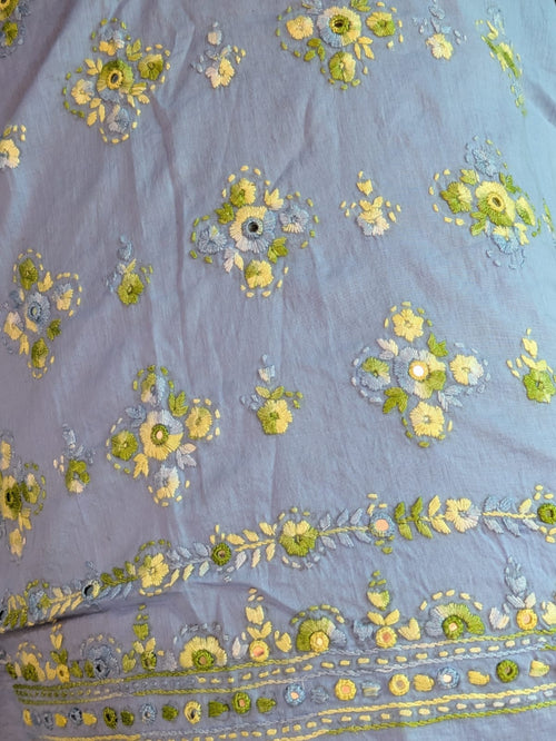 Maya Blue Paka Tanka Kurta
