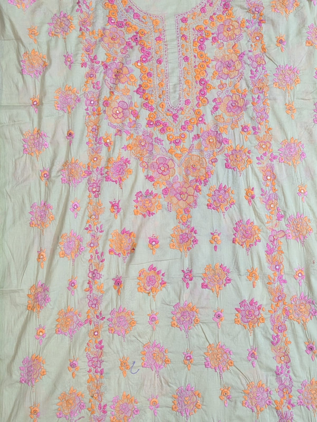 Aqua Green Kacha Tanka Kurta