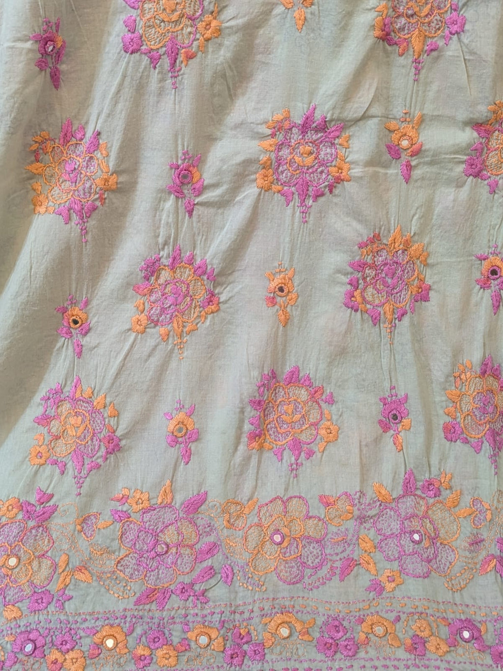 Aqua Green Kacha Tanka Kurta