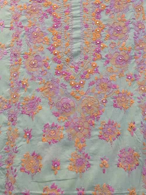 Aqua Green Kacha Tanka Kurta